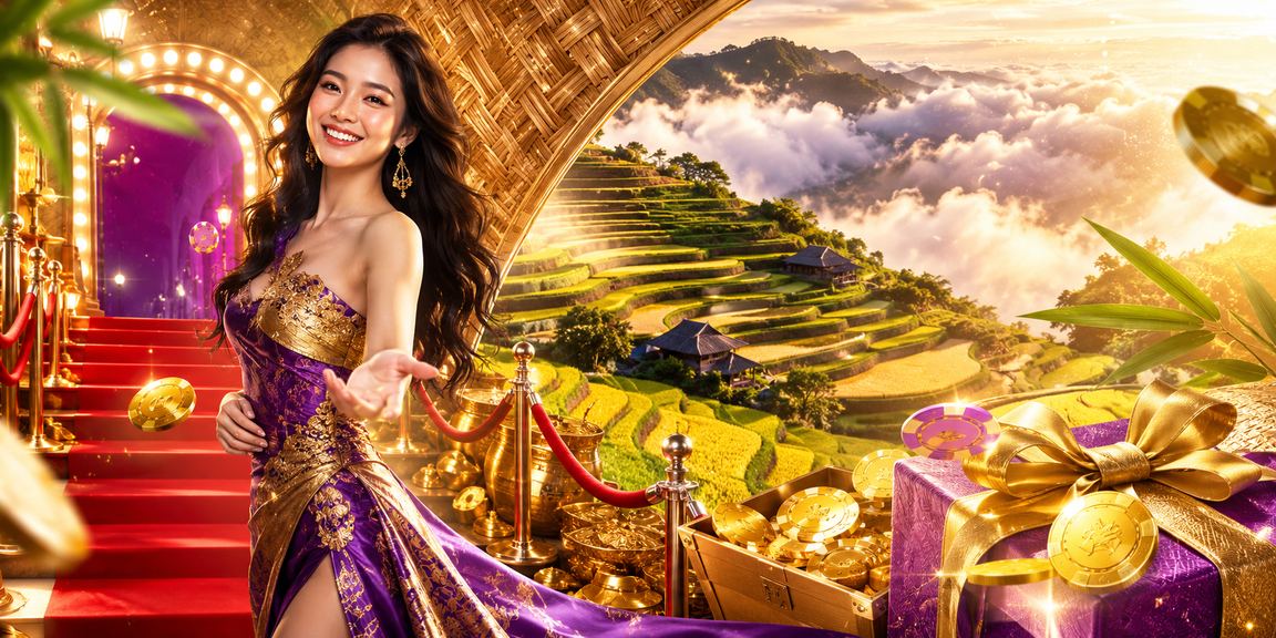 Cô gái đội nón lá sử dụng ứng dụng cá cược trên điện thoại tại vùng núi Sapa